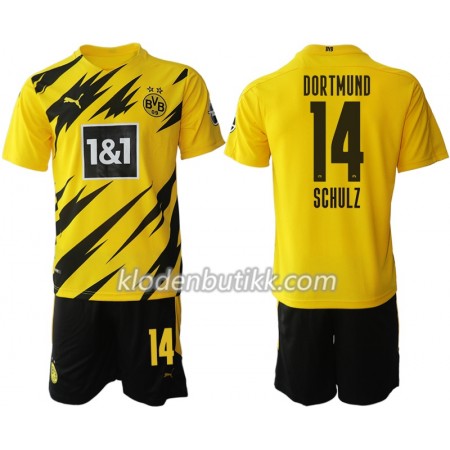 Borussia Dortmund Nico Schulz 14 Barn Hjemmedraktsett 2020-2021 Kortermet (+ Korte bukser)